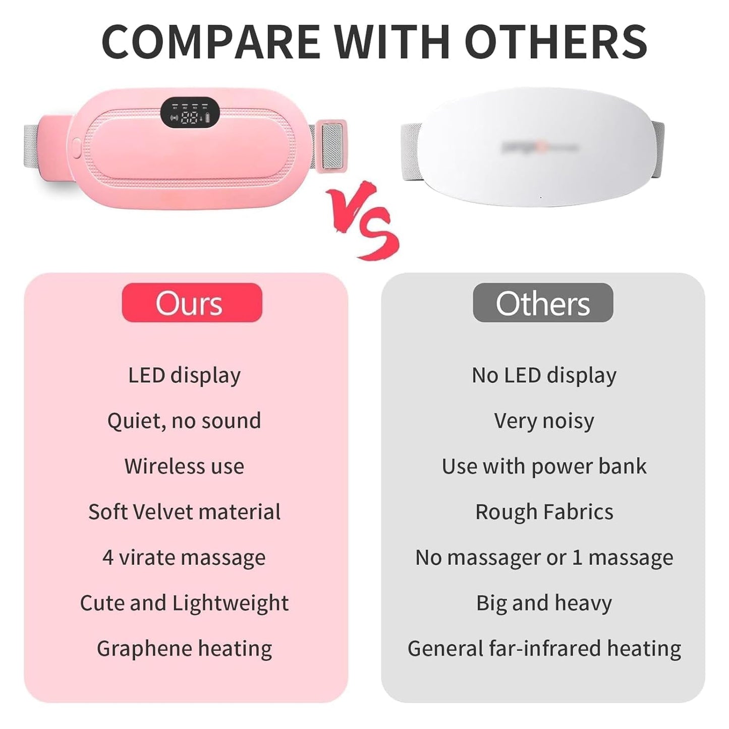 NexiPick portable cordless heating pad