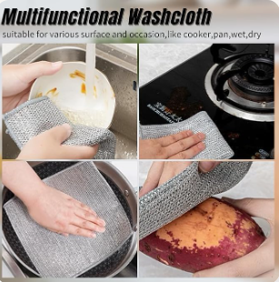 Multipurpose Wire Dishwashing & Cleaning Cloth – Pack of 10