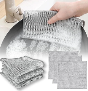 Multipurpose Wire Dishwashing & Cleaning Cloth – Pack of 10