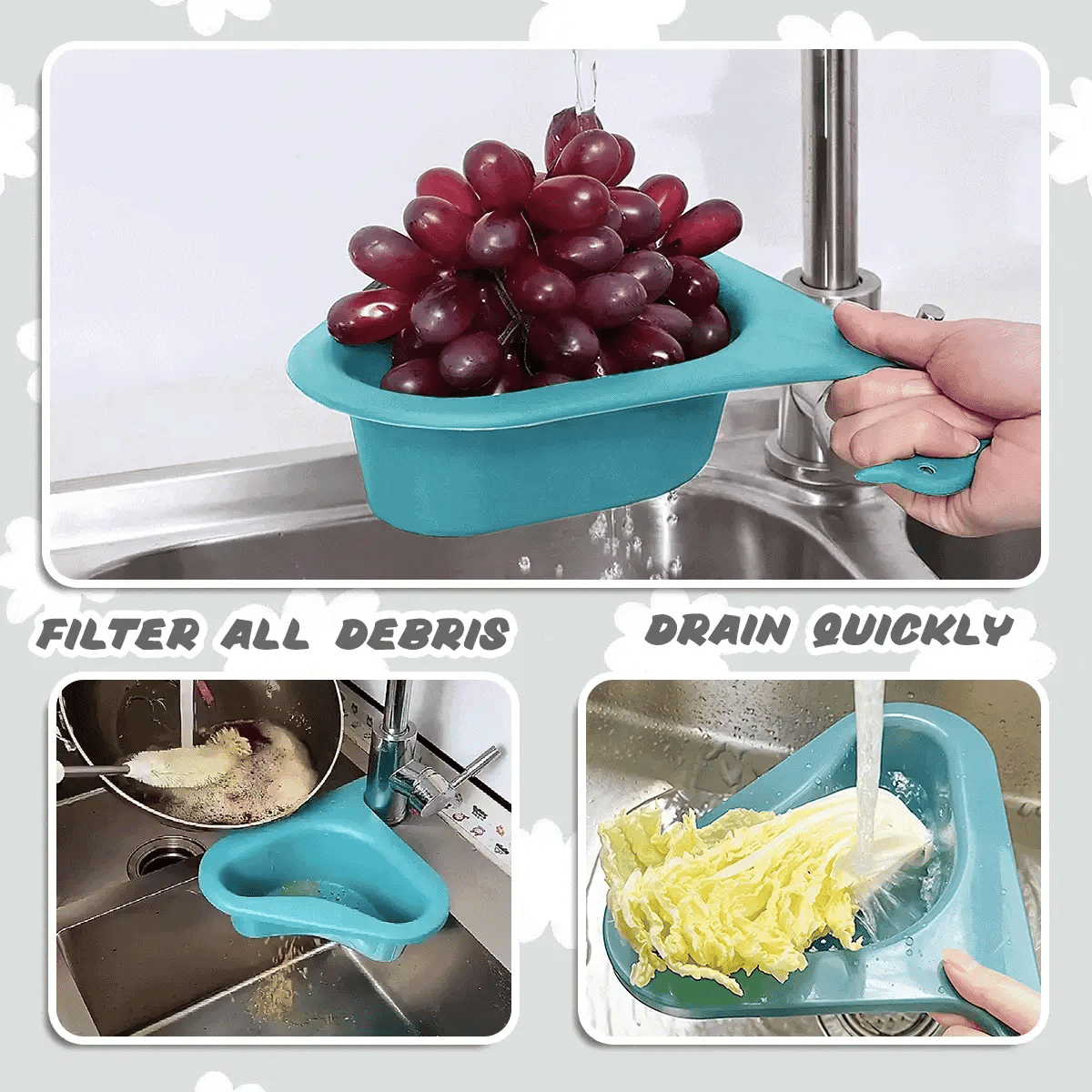 Kitchen Sink Drain Strainer Basket – Pack of 2