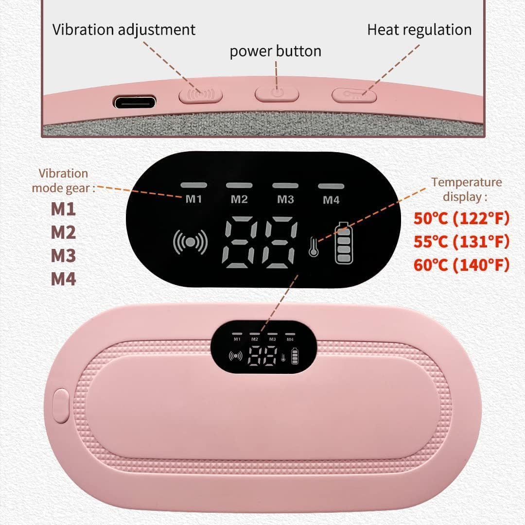 Compact period heating pad for home and travel