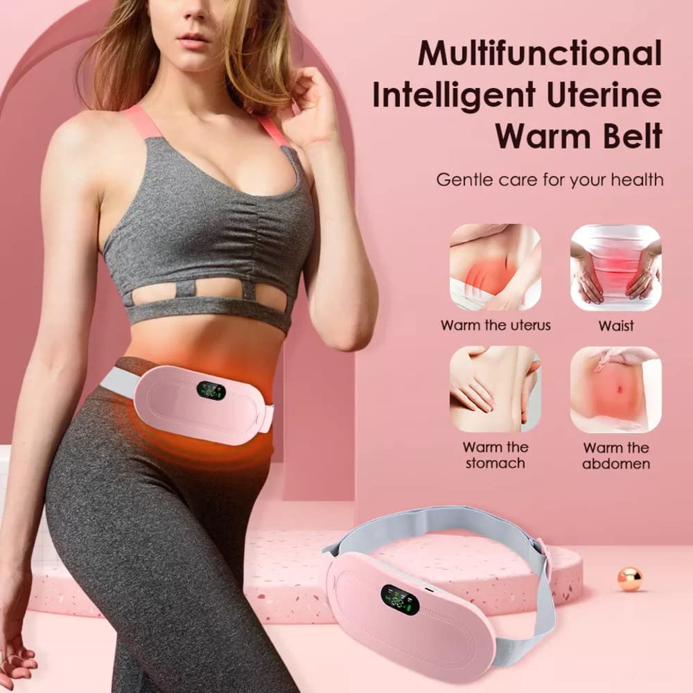 Portable cordless heating pad for period comfort