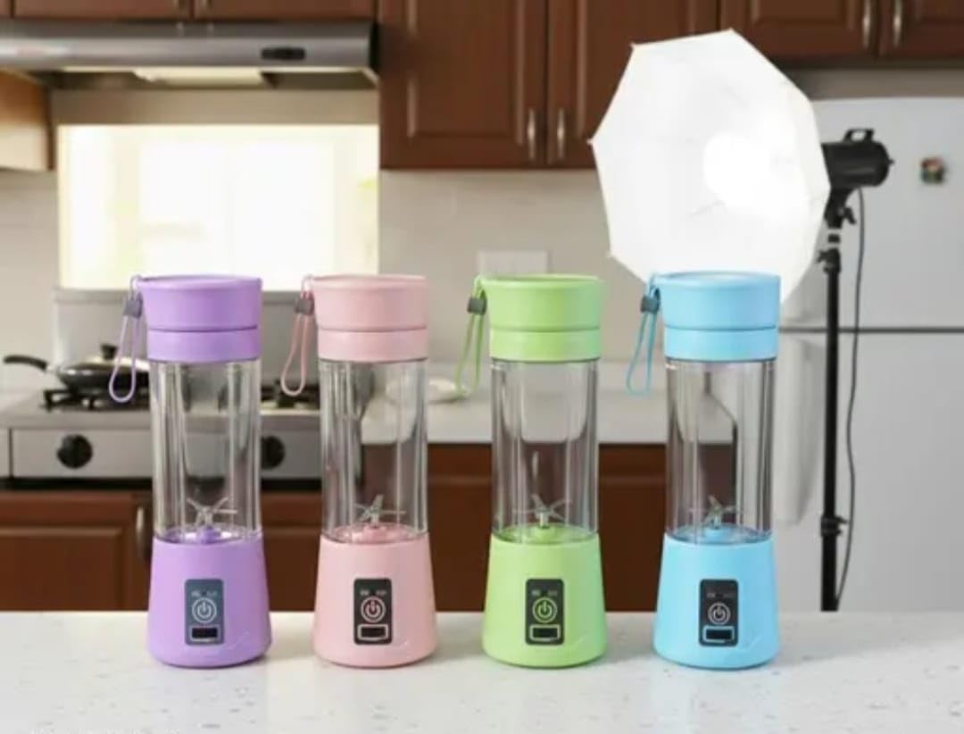 Portable USB rechargeable 6-blade juicer blender