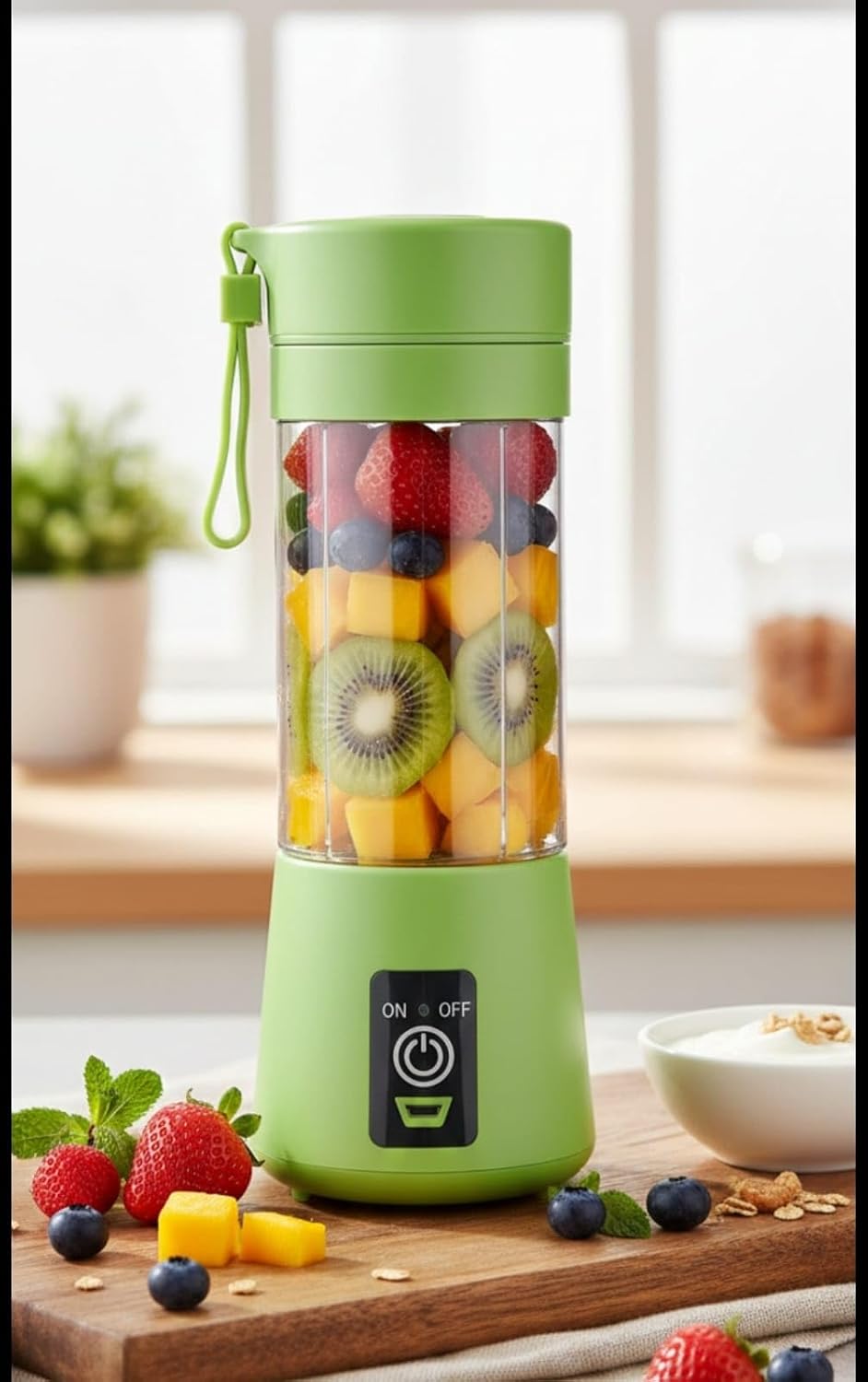 Portable USB Rechargeable Juicer Blender – 6 Blade