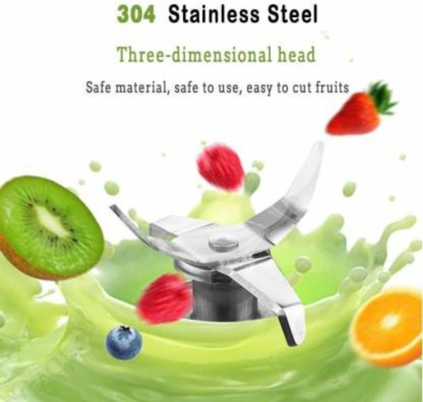 Portable USB Rechargeable Juicer Blender – 6 Blade