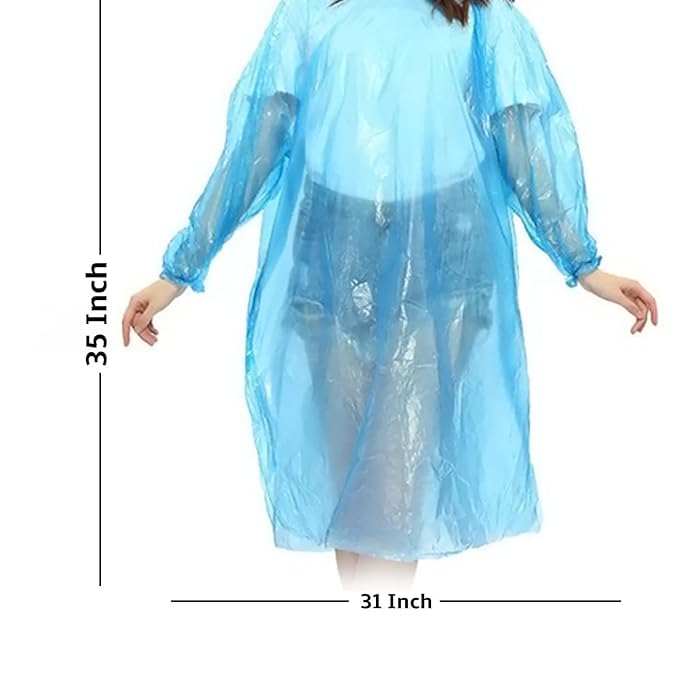 Pocket-Size Disposable Emergency Rain Poncho with Card Case