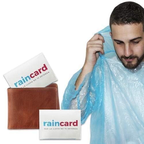 Pocket-Size Disposable Emergency Rain Poncho with Card Case
