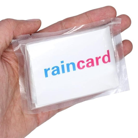 Pocket-Size Disposable Emergency Rain Poncho with Card Case