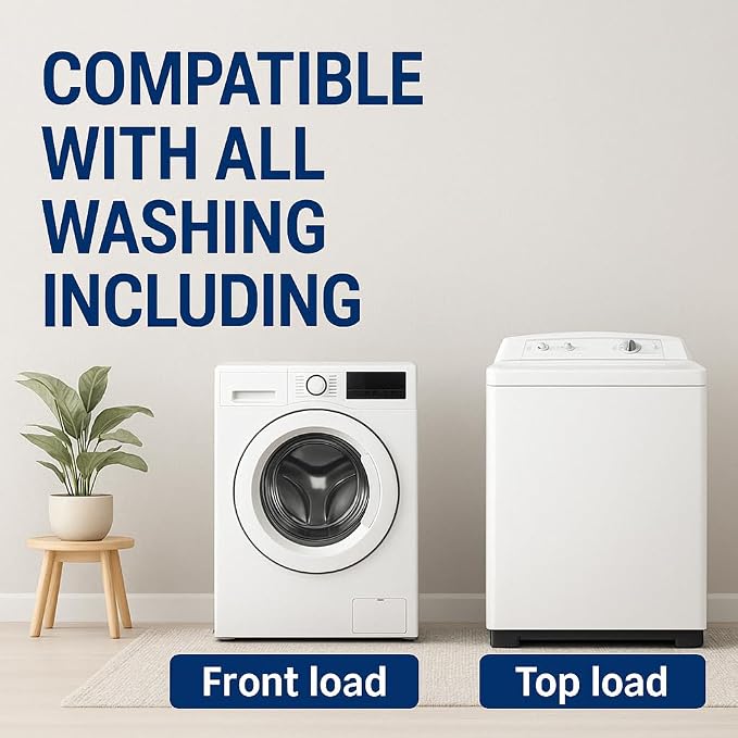 Washing Machine Cleaner Tablets | Deep Cleaning for Washer Drum & Tub – Pack of 12